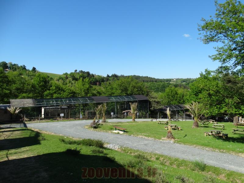 Vue générale du secteur des volières