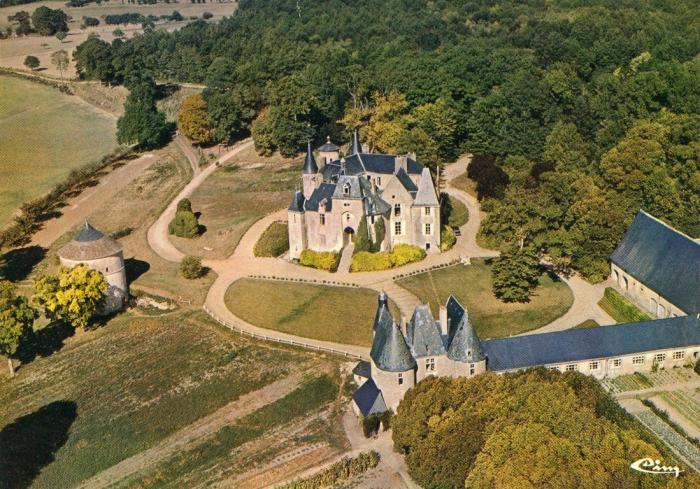 Vue aérienne du Domaine de Pescheray