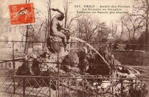 La nymphe au Dauphin - Fontaine du Bassin des Otaries - 1913