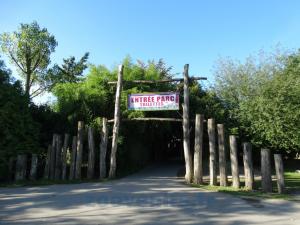 Arrivée à l'entrée du parc