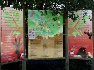 Panneau d'informations