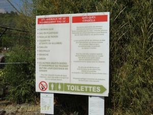 Panneau d'informations