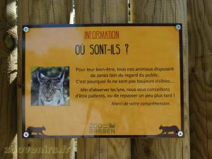 Panneau d'information