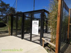 Entrée de la volière africaine
