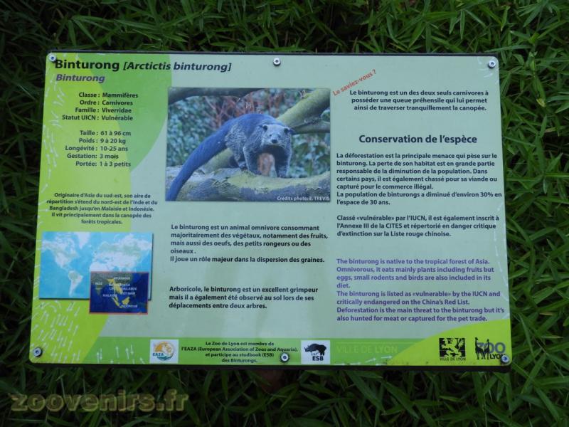 Panneau d'informations