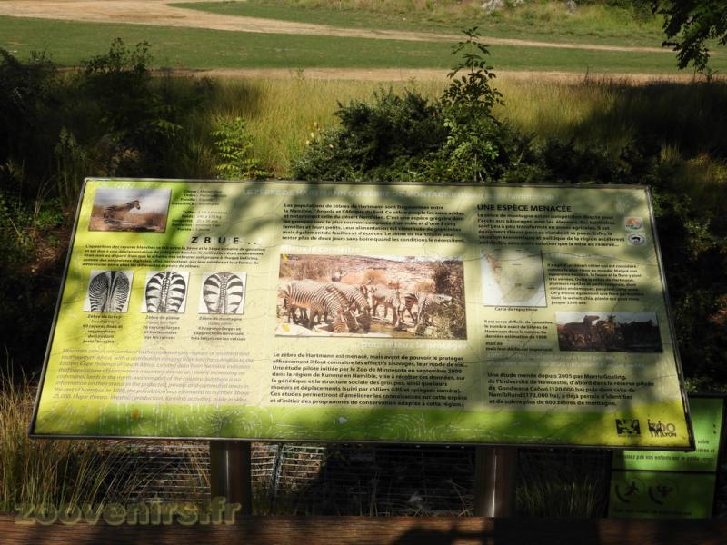 Panneau d'informations