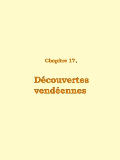 Chapitre 17 : Découvertes vendéennes